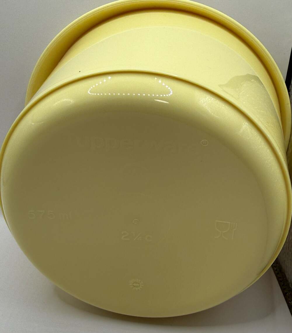 Vintage Tupperware Yellow Nesting Canister Set (3-Piece) - Picture 6 of 7
